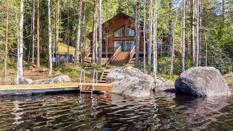 Коттеджи в финляндии снять на берегу озера дома знаменитости